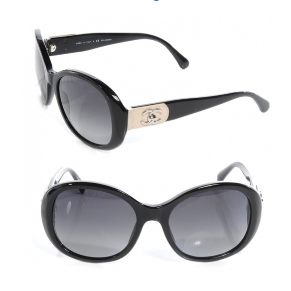 EUC BLACK CHANEL ACETATE CC TURNLOCK SUNGLASSES 5234-Q Acetate CC - Picture 1 of 15